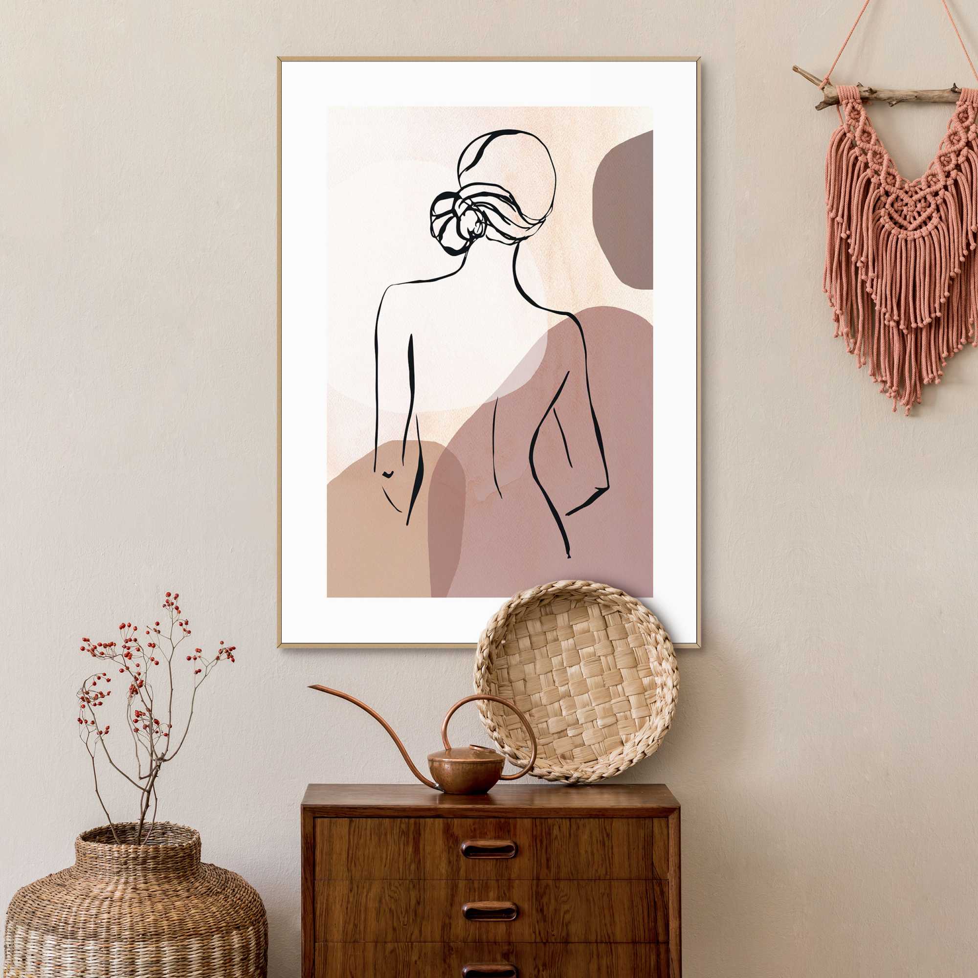 Reinders - Lady Back - Schilderij 70x50cm Hout