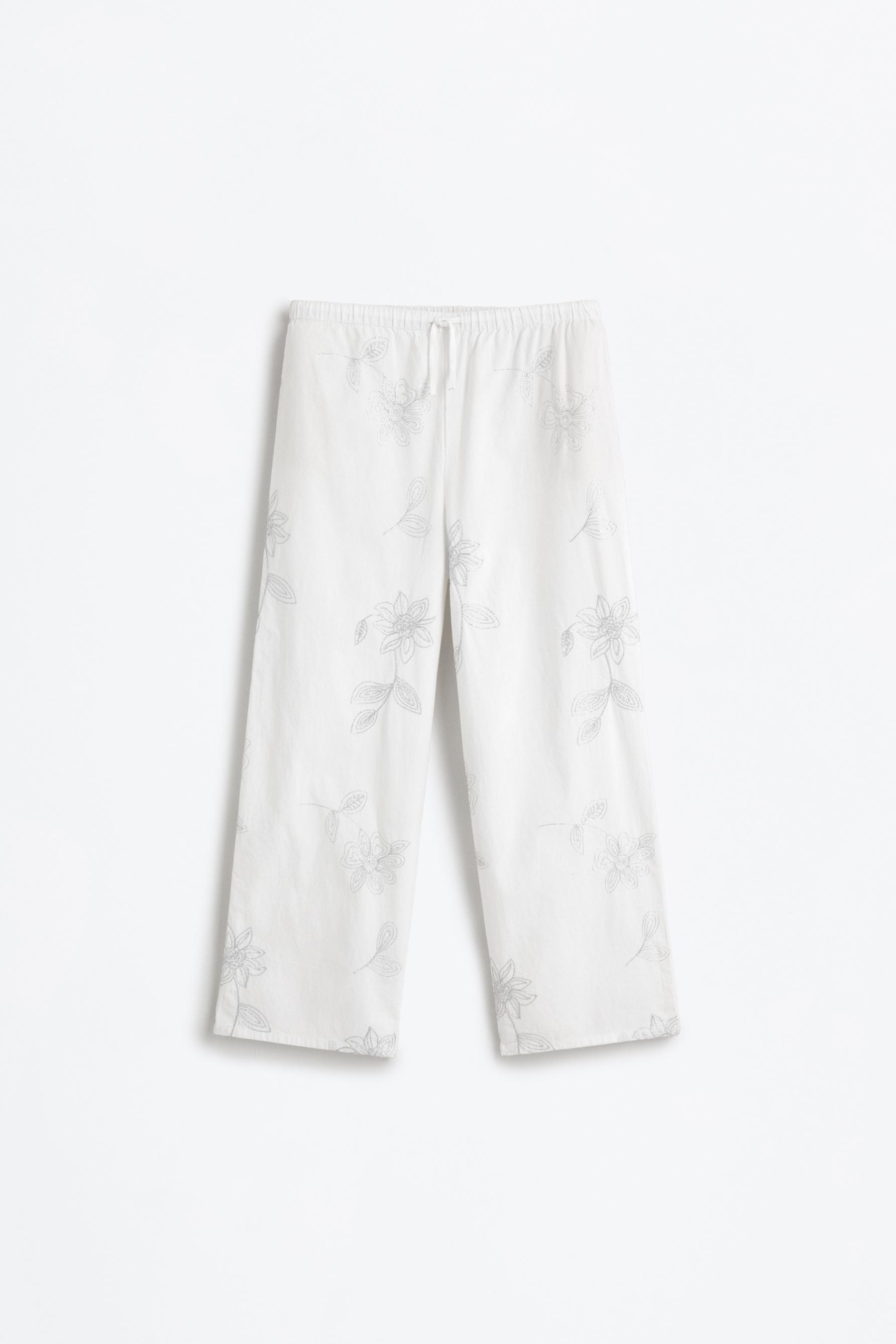 Pantalón bordados brillantes