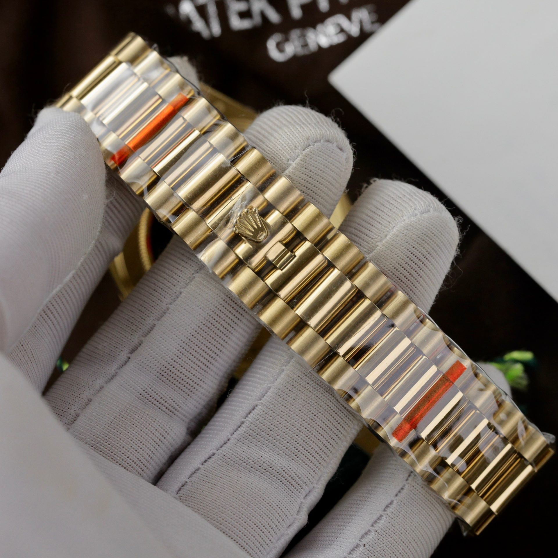 Rolex Day-Date 228238 YG Plated Ombre Green Dial 40mm Super Clone