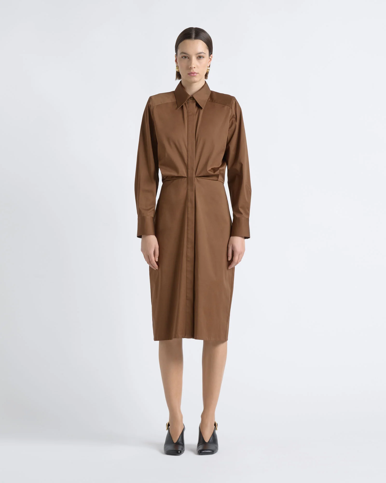 Tuck Shirt Dress