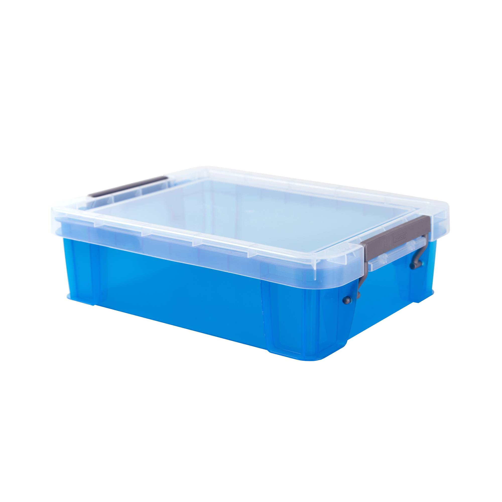 Whitefurze Allstore 2.3 Litre Transparent Blue Storage Box