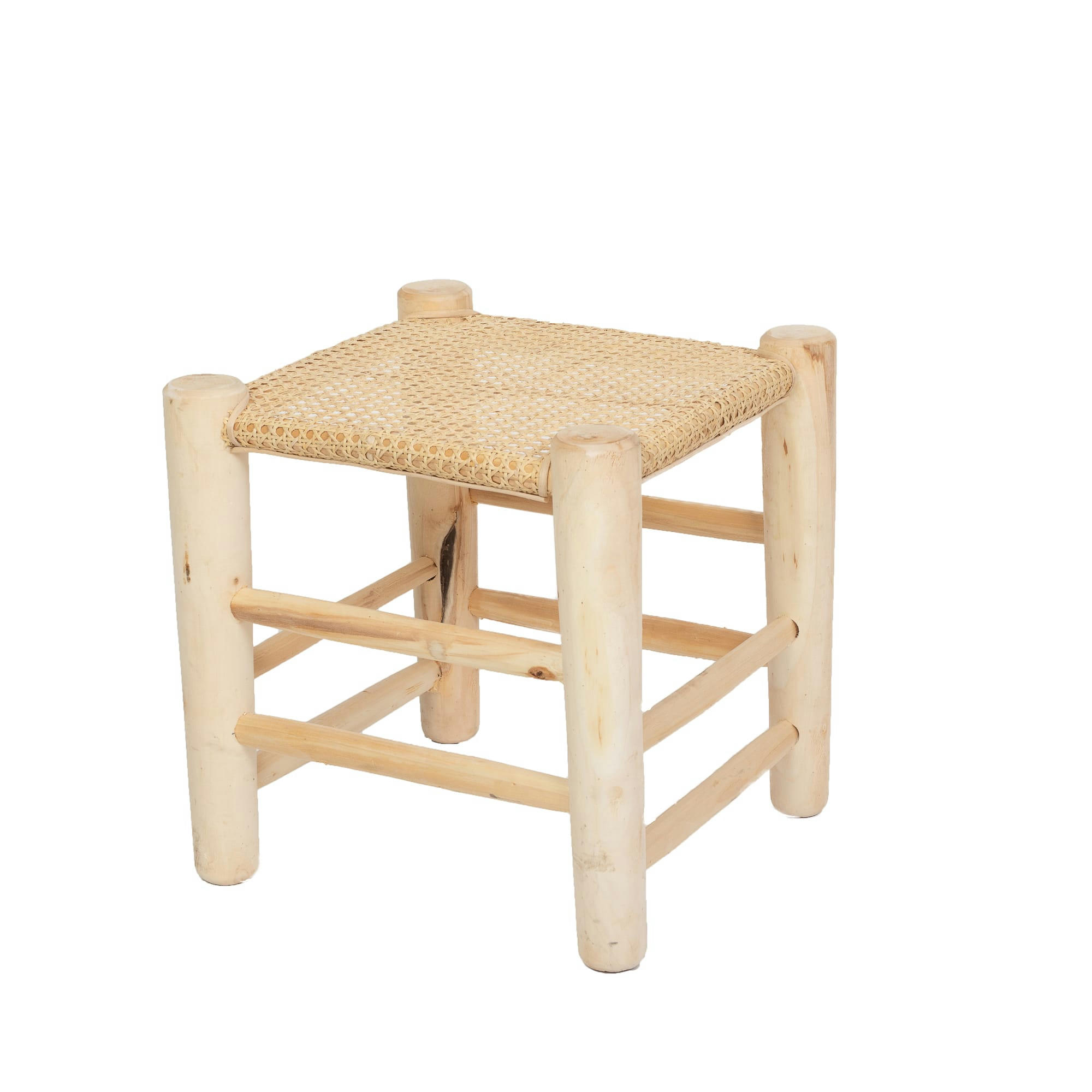 TABOURET-EN-CANNAGE - Petit tabouret en cannage