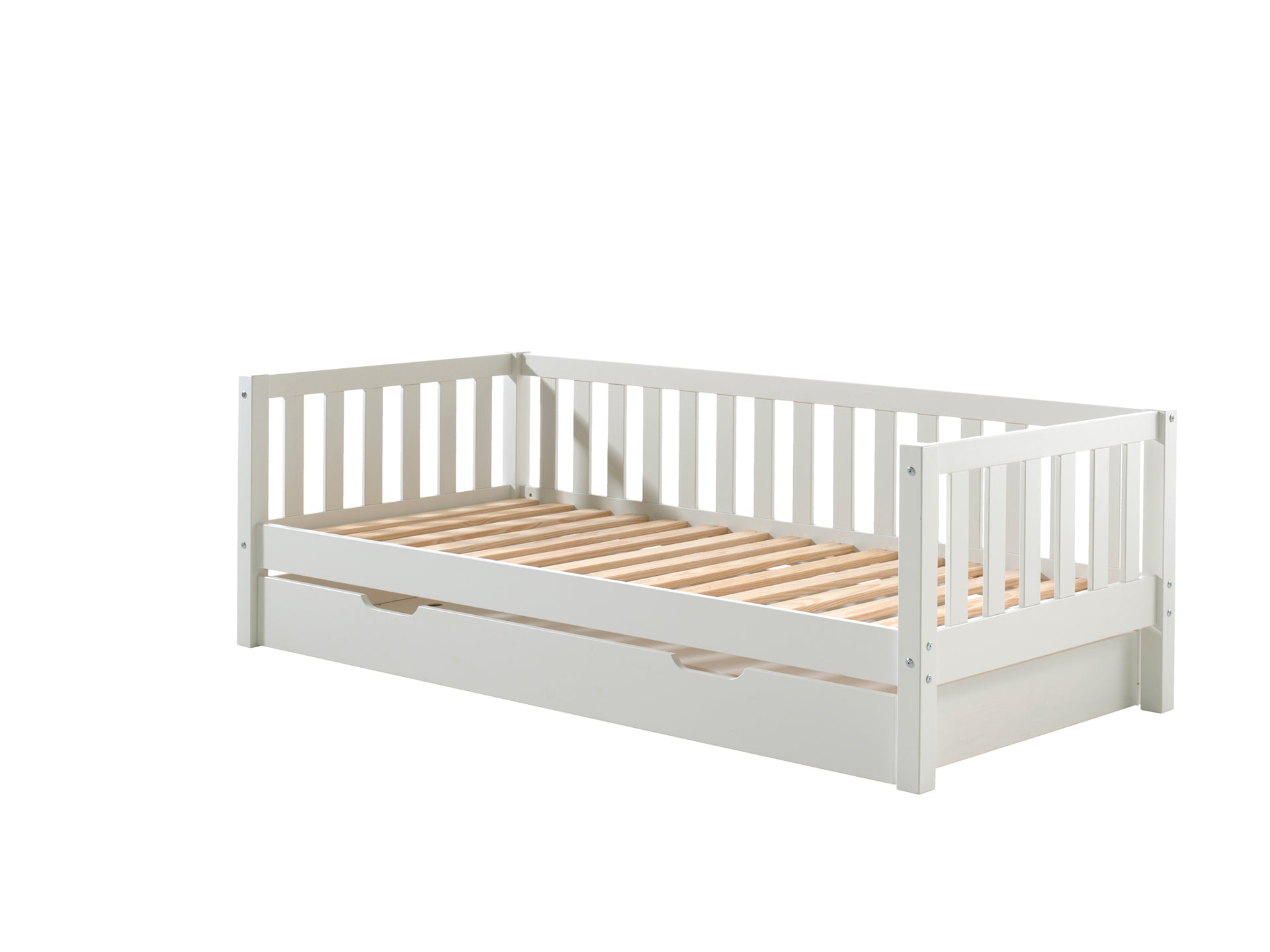 Vipack Fritz Kajuitbed met Bedlade 90 x 200 cm - Wit