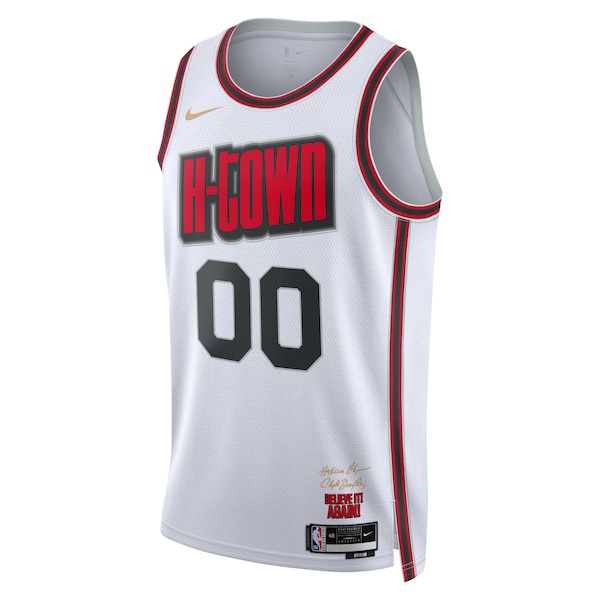 Houston Rockets Nike Unisex 2024/25 Custom Swingman Jersey - City Edition - White