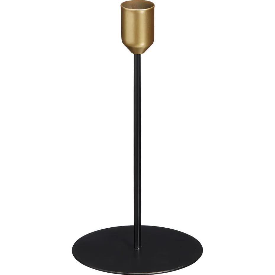 Kwantum Kandelaars | Kandelaars | Kandelaar Lille Zwart ø 9×18 Cm Ø009X018CM