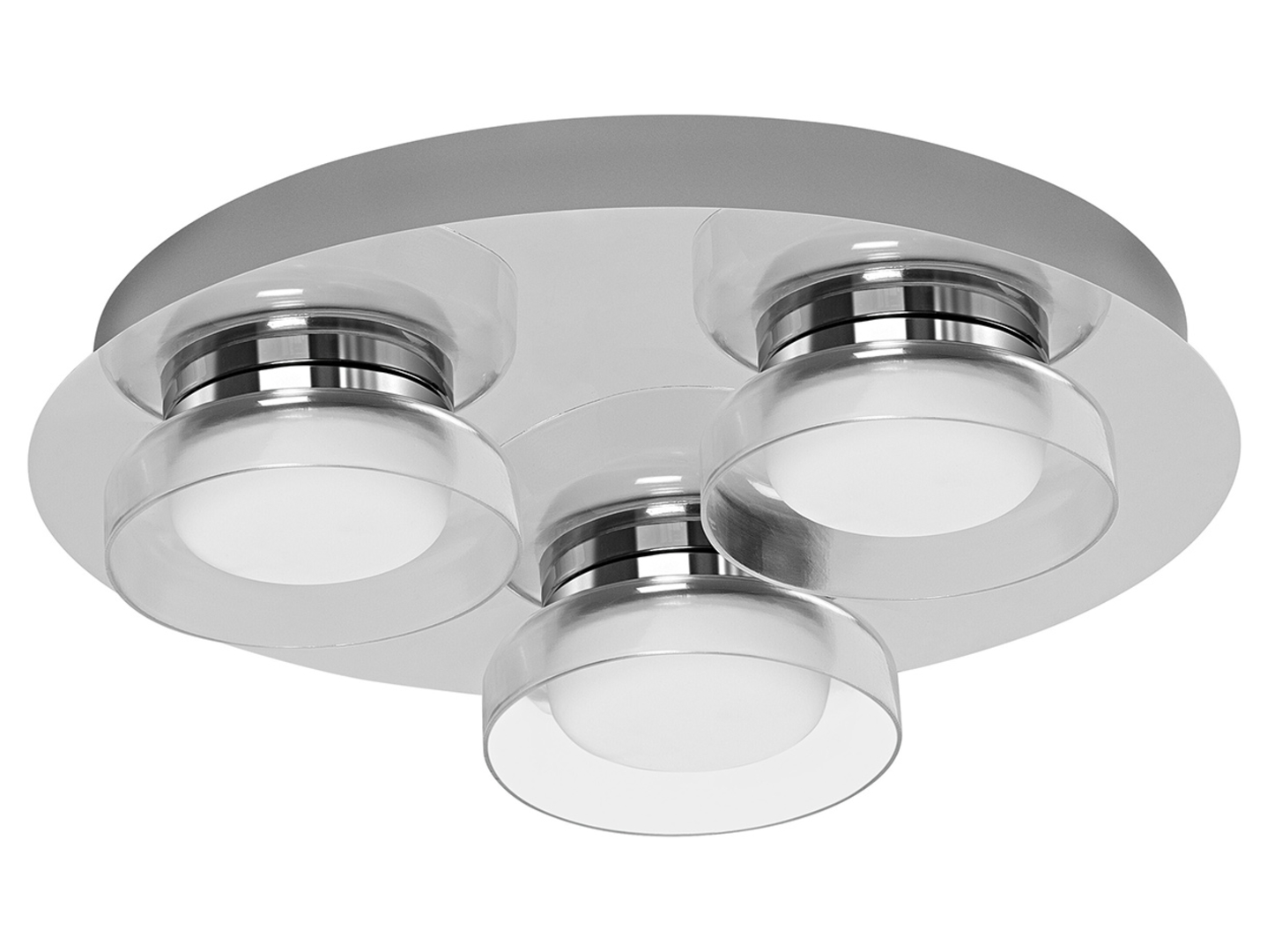 Plafon łazienkowy Smart Wifi Orbis LED ze ściemniaczem srebrny