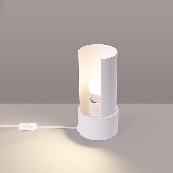 Lampe de bureau en acier 1 ampoule 4000K - 10x10x21cm Sollux