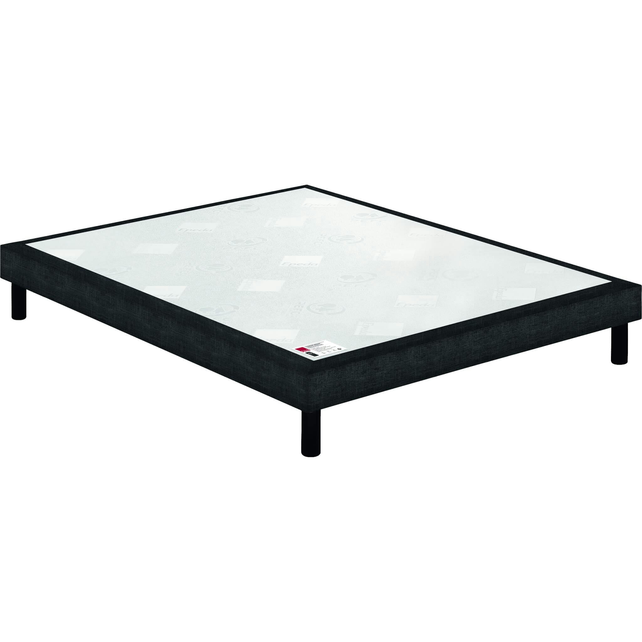 CONFORT MEDIUM DECO NATURE - Sommier confort médium + pieds 2x90x200