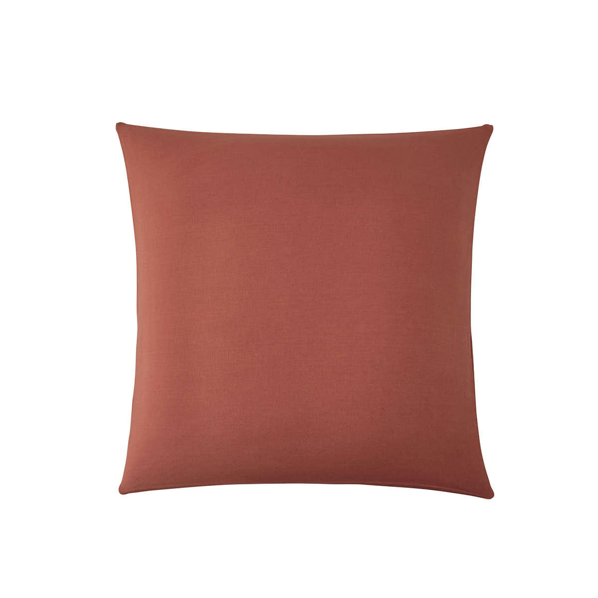 TERRE CUITE - Taie d'oreiller en lin terracotta 64x64