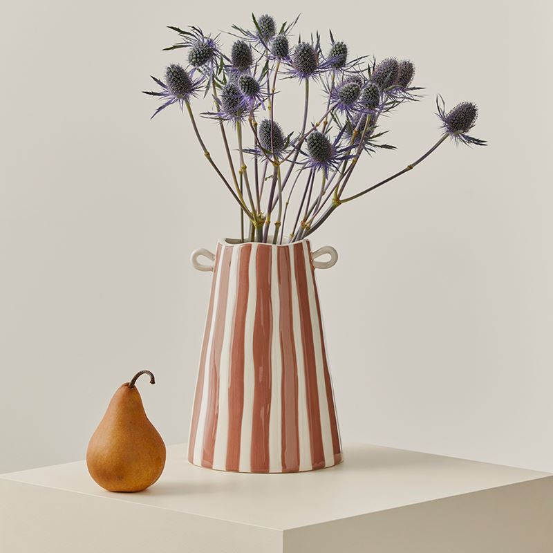 Lyon Rust Stripe Vase