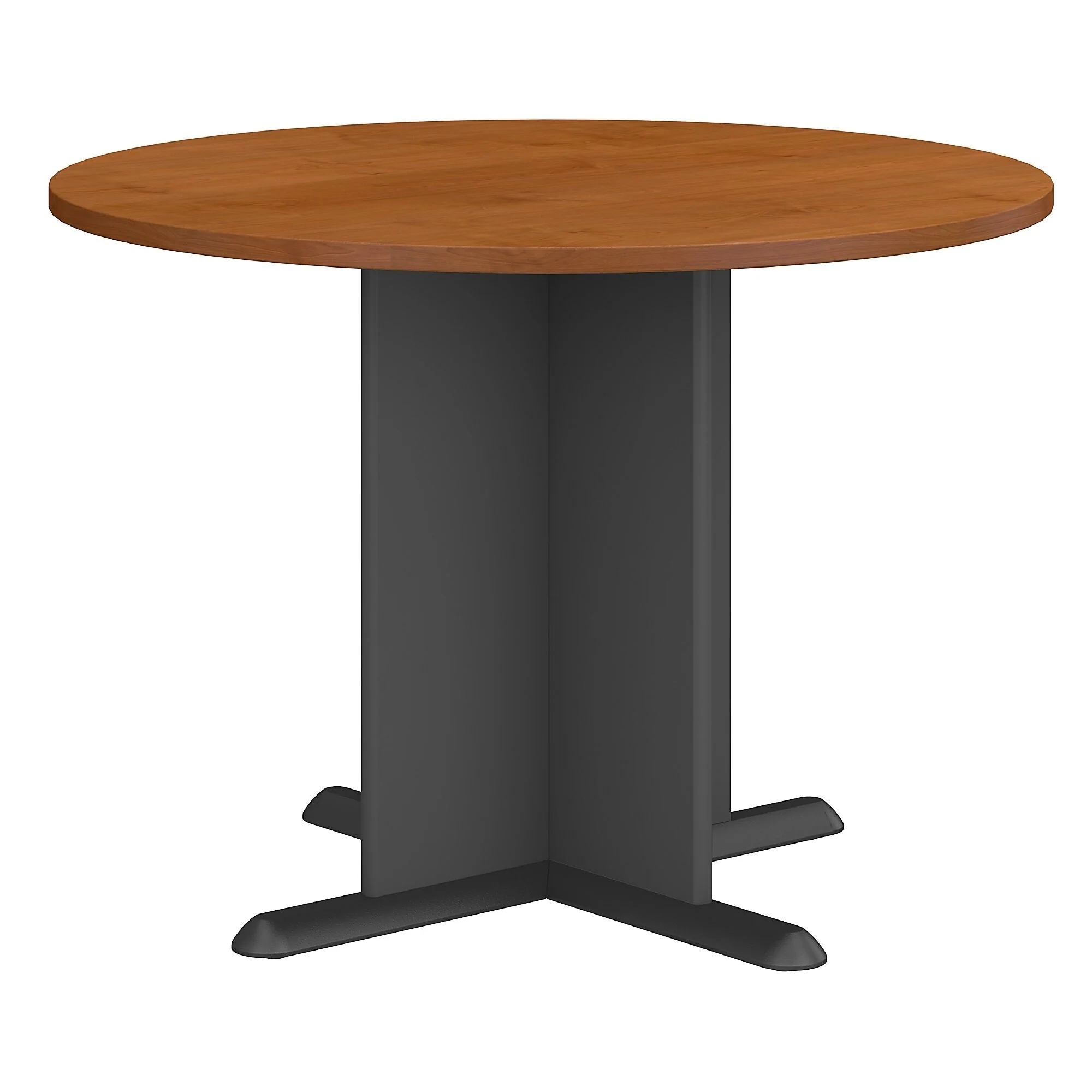 Series A & C 42 Inch Round Conference Table in Natural Cherry