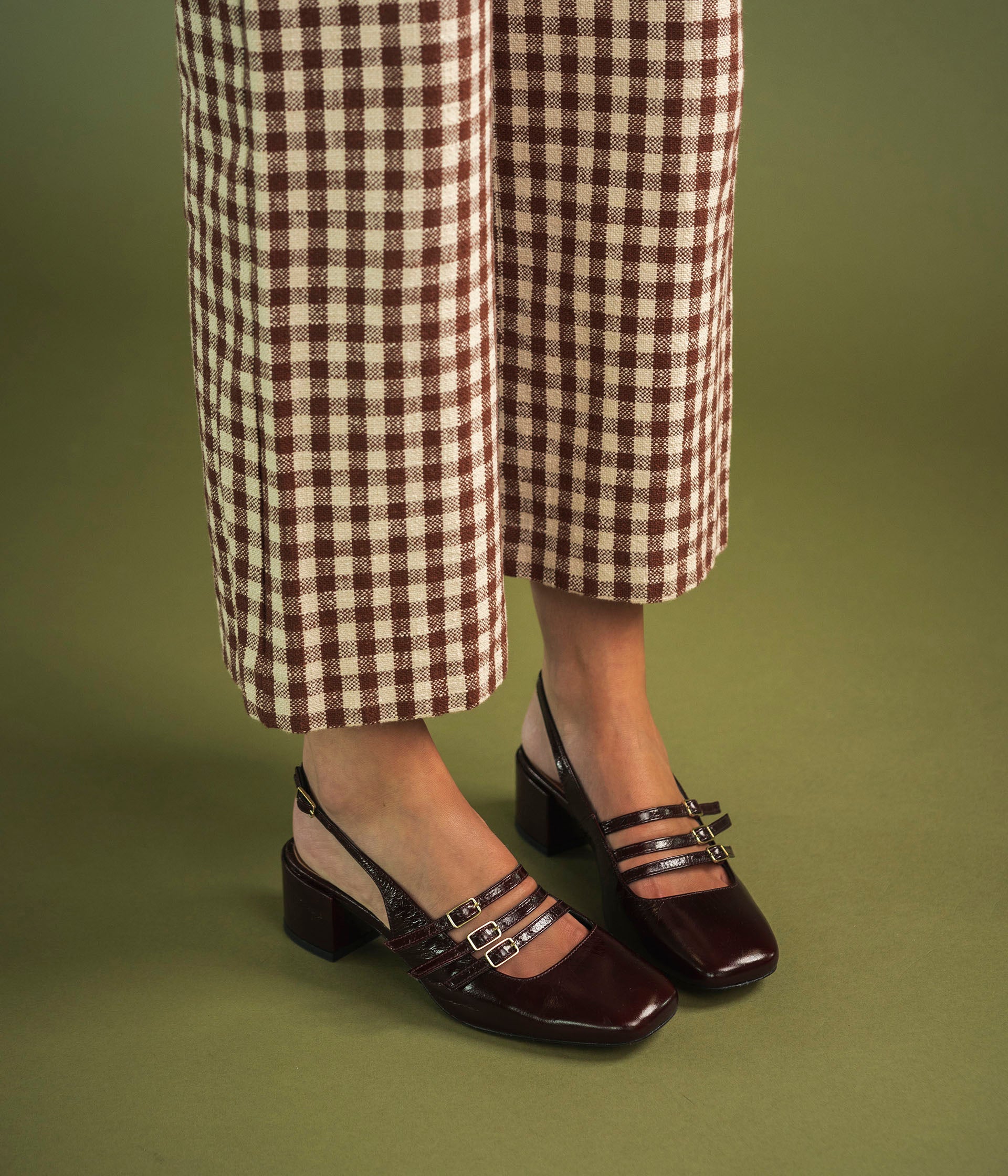 Babies slingback Demi acajou