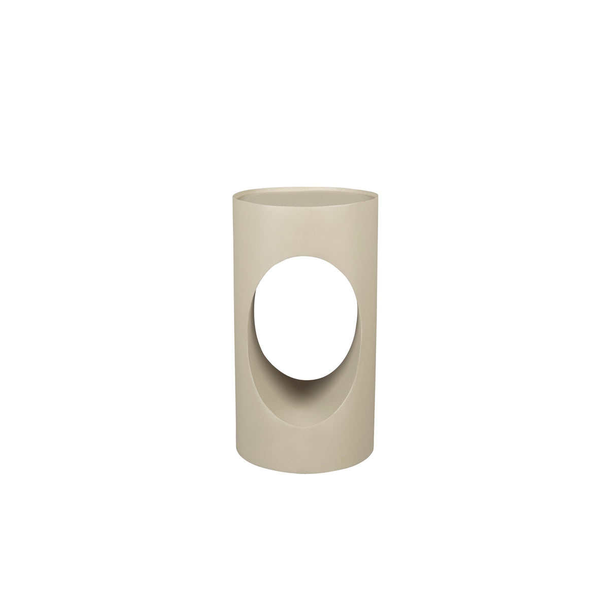 Dutchbone Sai Bijzettafel Rond 30 cm Metaal Zand/ Beige