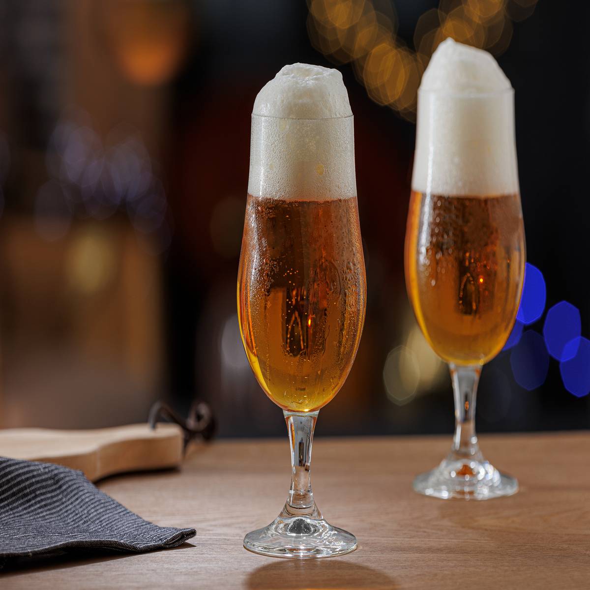 Set of 4 "Biere" beer glasses 370 ml, Transparent