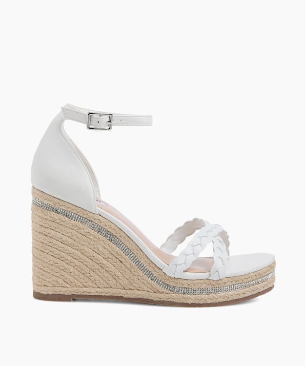Khai White - Raffia Wedge