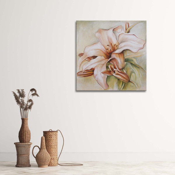 Feeby Obraz na płótnie Lilia wodna i pąki 30x30