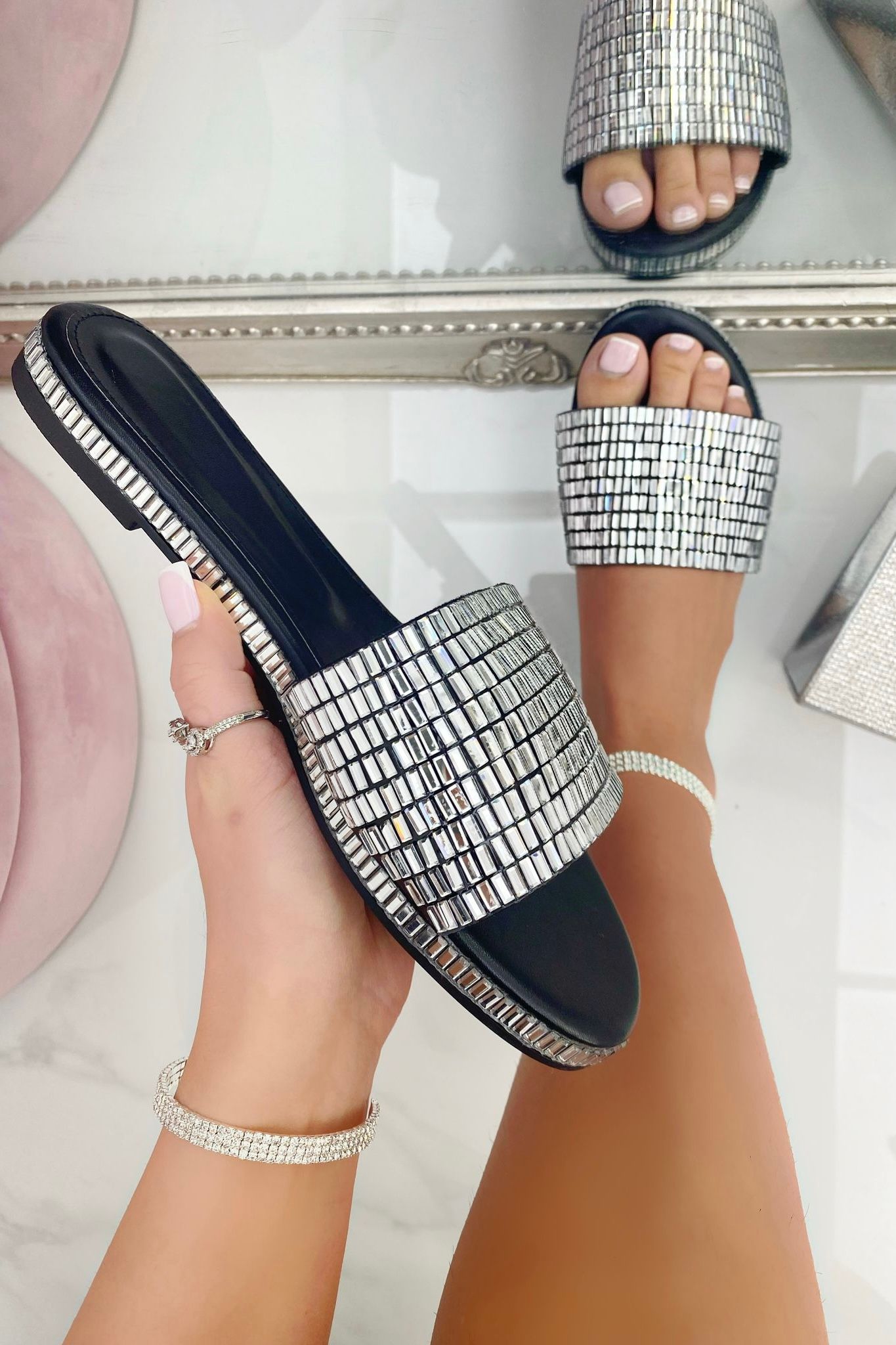 Love Lemonade Sparkly Disco Ball Sliders
