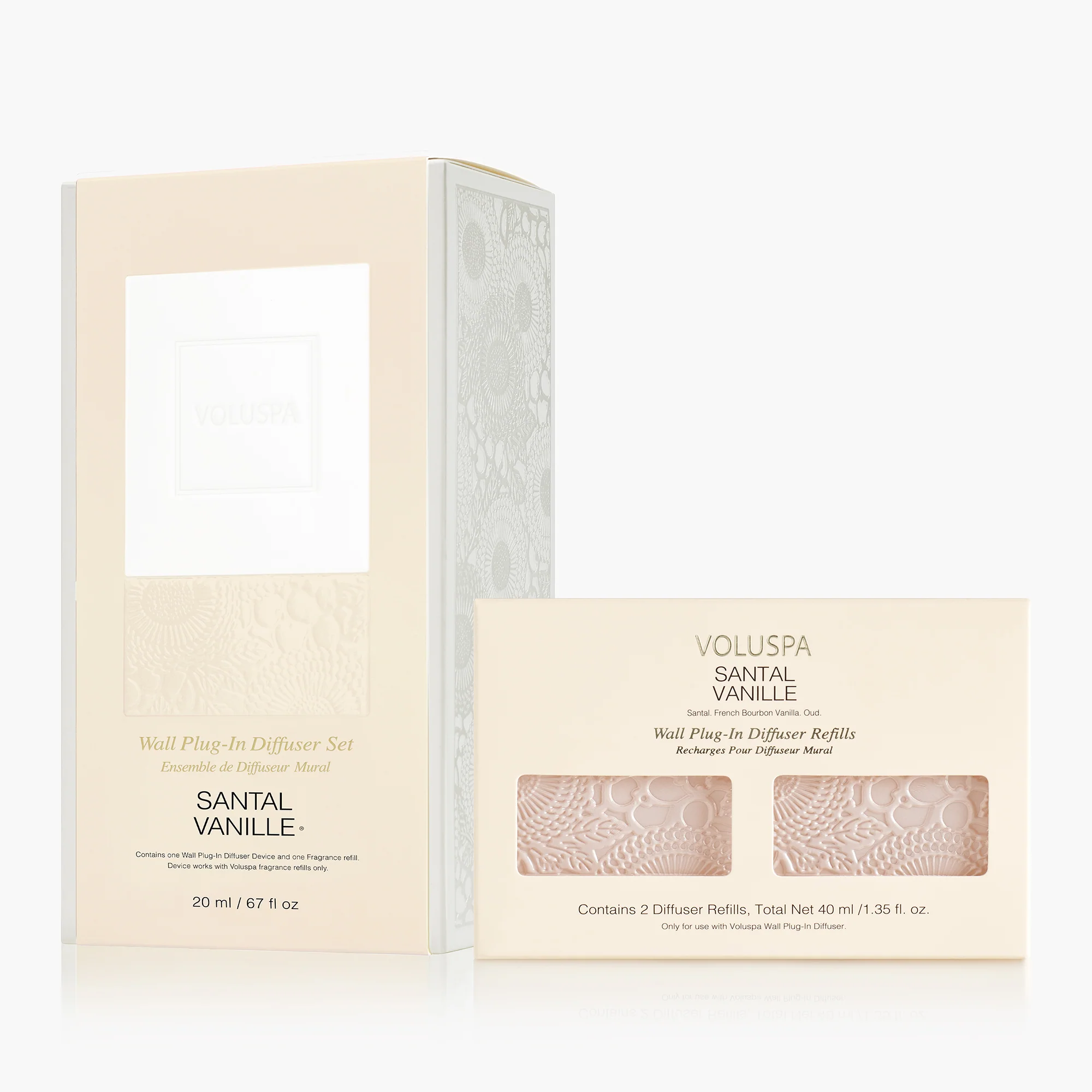 Santal Vanille - Wall Plug-In Starter Kit + Twin Refills Bundle