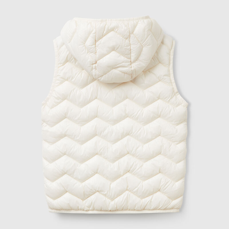 Padded vest with hood