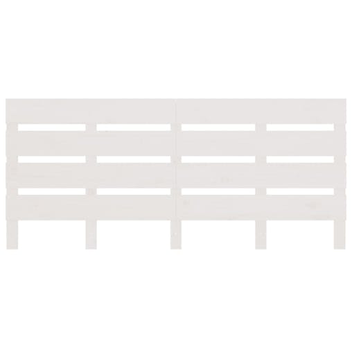 NNEVL Headboard White 180x3x80 cm Solid Wood Pine