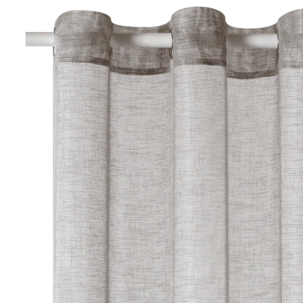 Voilage CANOAS coloris gris 140 x 260 cm