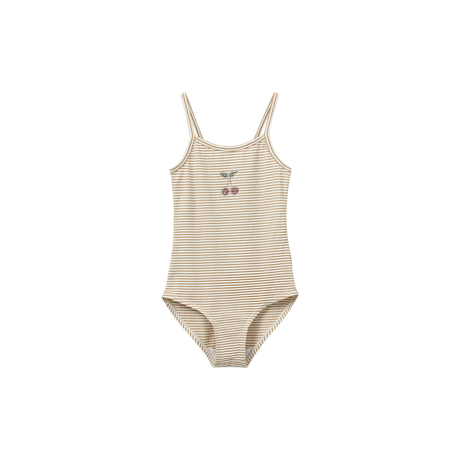 PollyKB Swimsuit, warm stone stripe