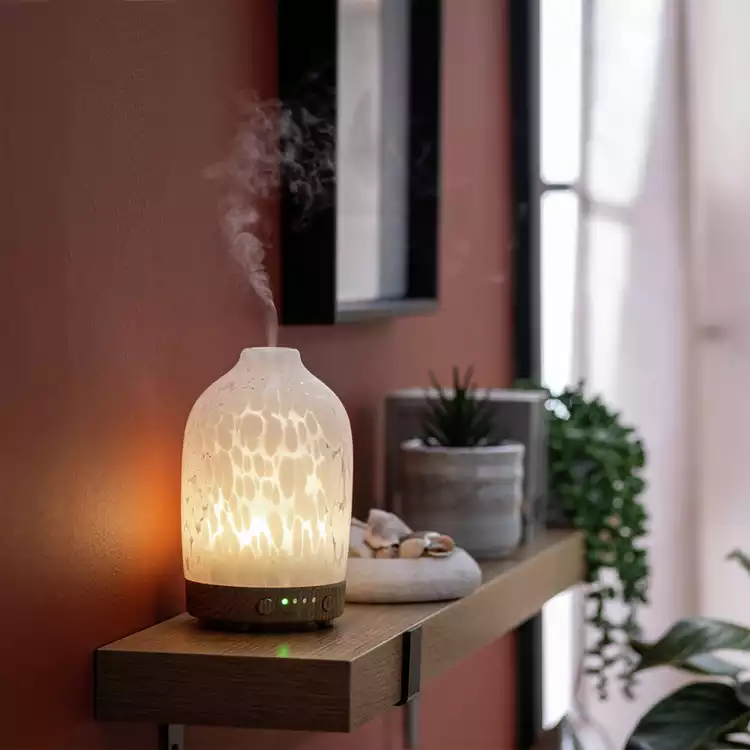 Habitat Confetti Glass Electric Diffuser - White