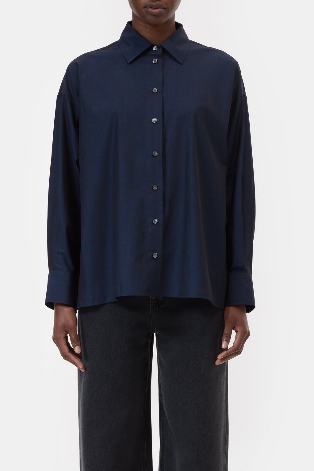 Cape-Bluse aus Baumwolle