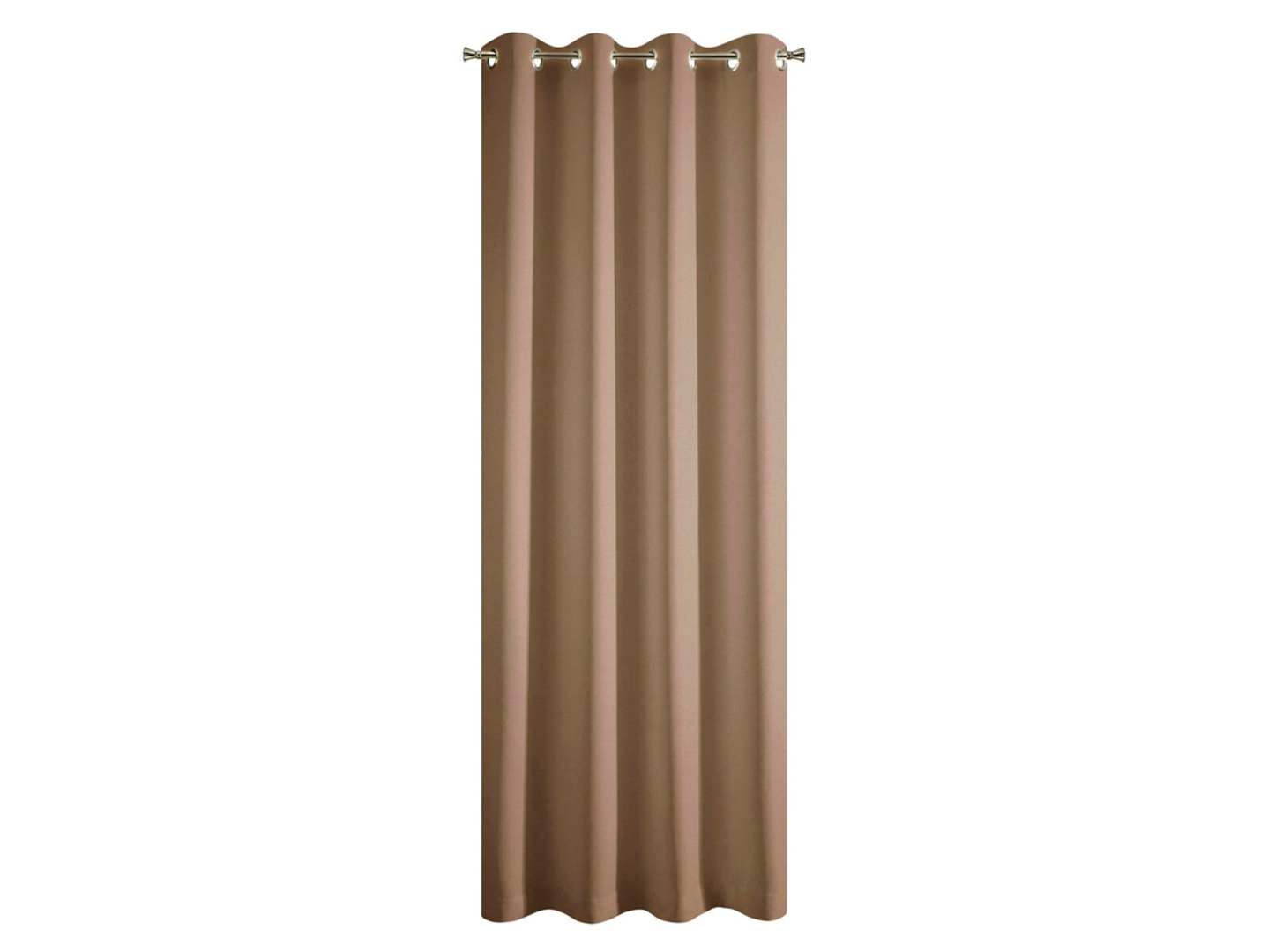 Zasłona Adore przelotki 140x250 cm brązowa
