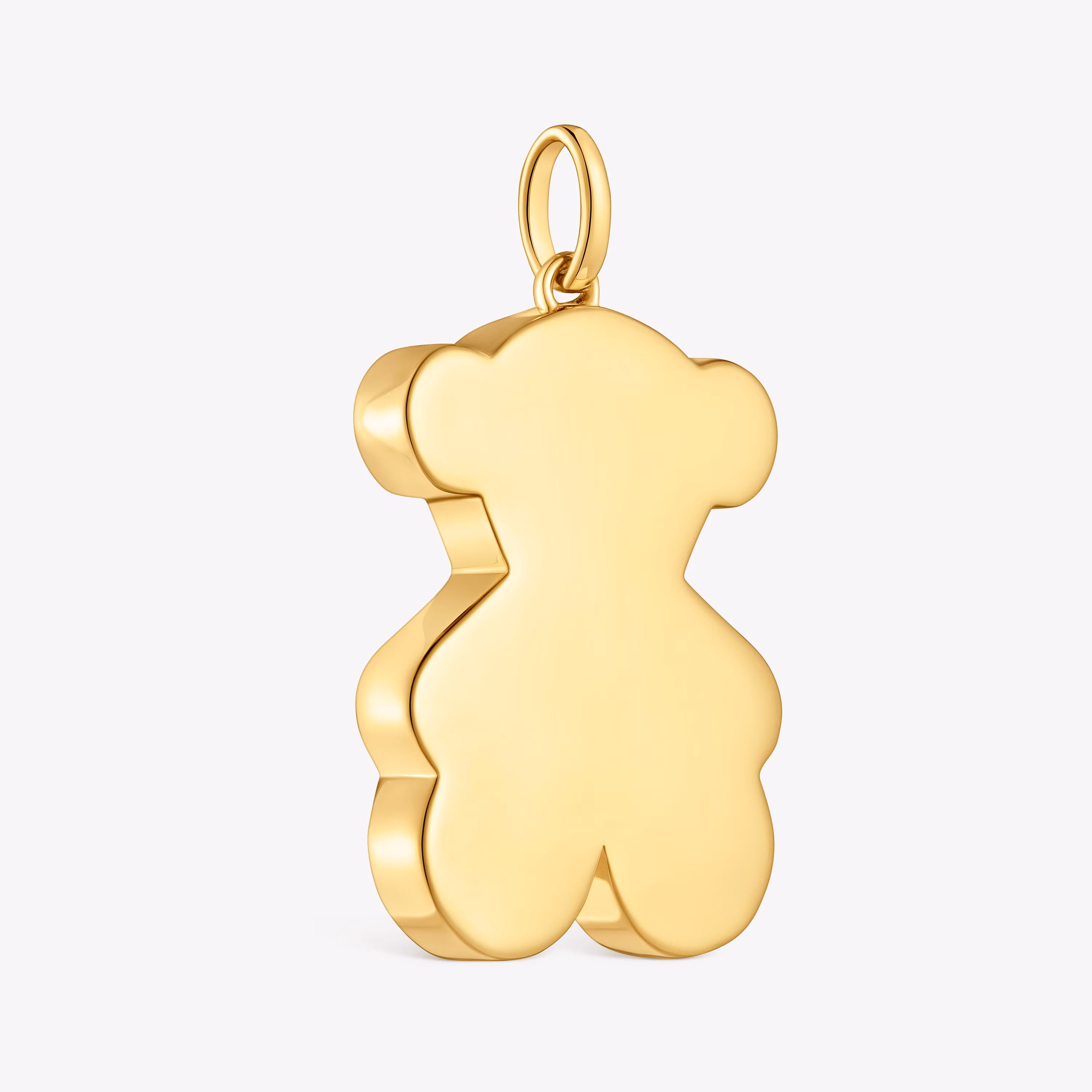 Colgante mediano oso con baño de oro 18 kt sobre plata 29 mm Sweet Dolls