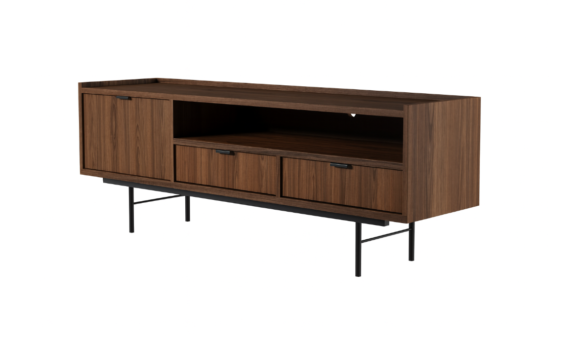 Orzech Warmia Szafka rtv 150cm Eden KM