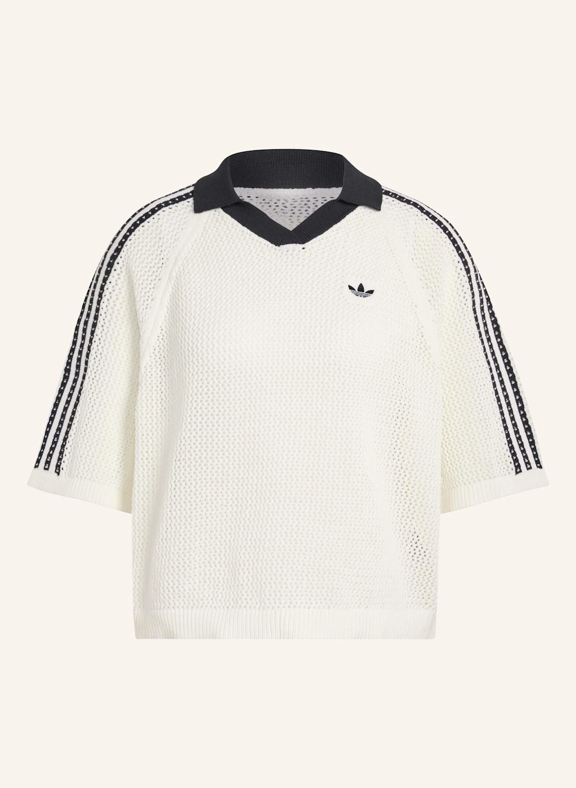 adidas Originals Strick-Poloshirt KNITTED CROCHET POLO
