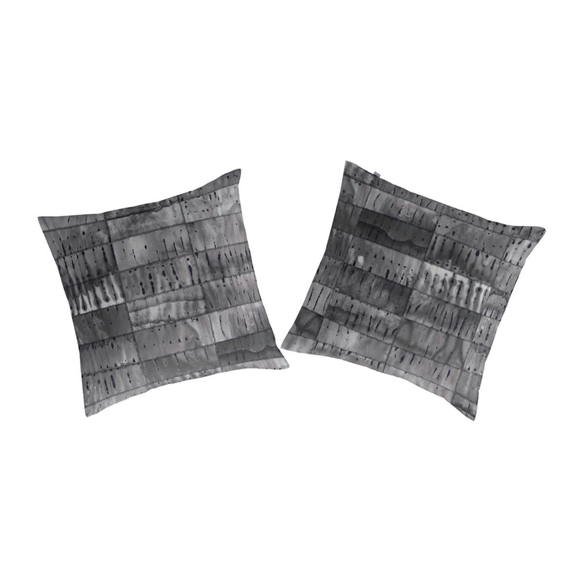 KINIAR TO - 2 taies d'oreiller  65x65 cm gris foncé