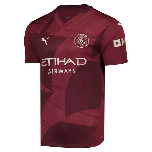 Erling Haaland Manchester City Puma 2024/25 Third Replica Player Jersey - Burgundy