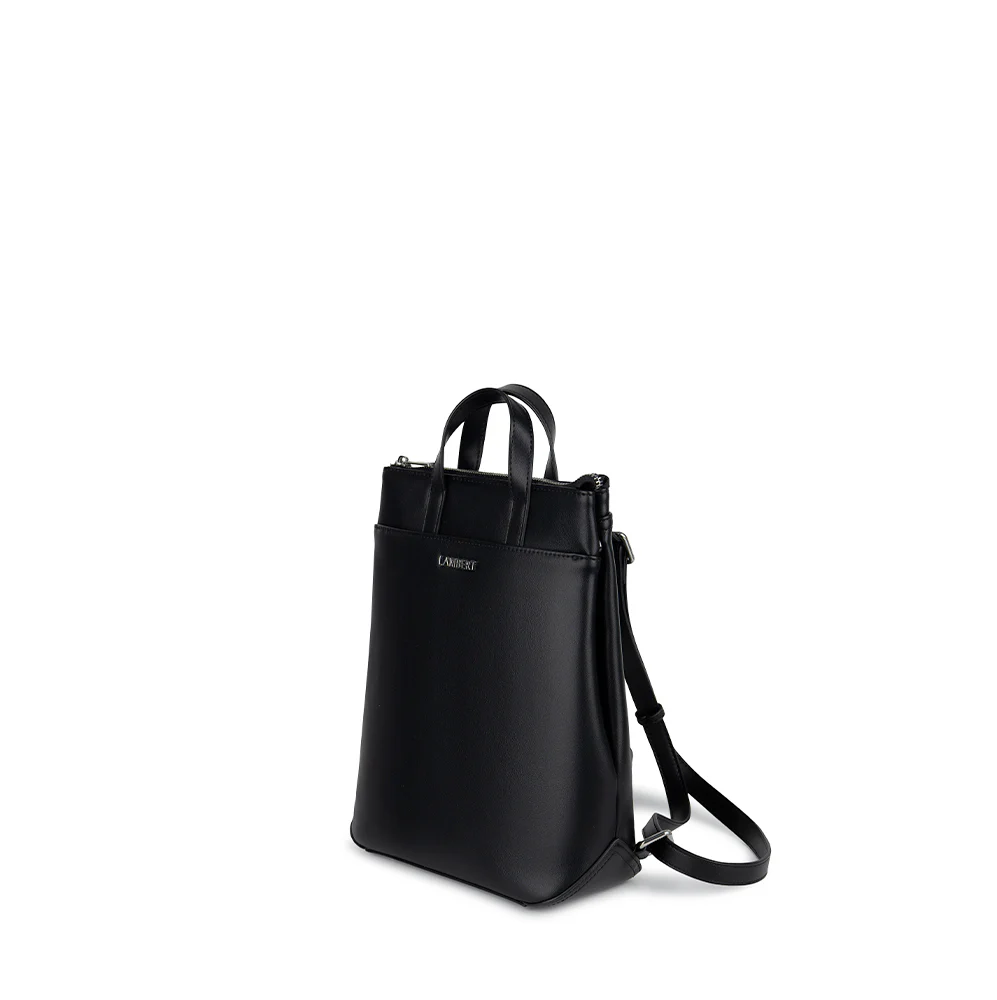 The Millie - Black Vegan Leather Backpack
