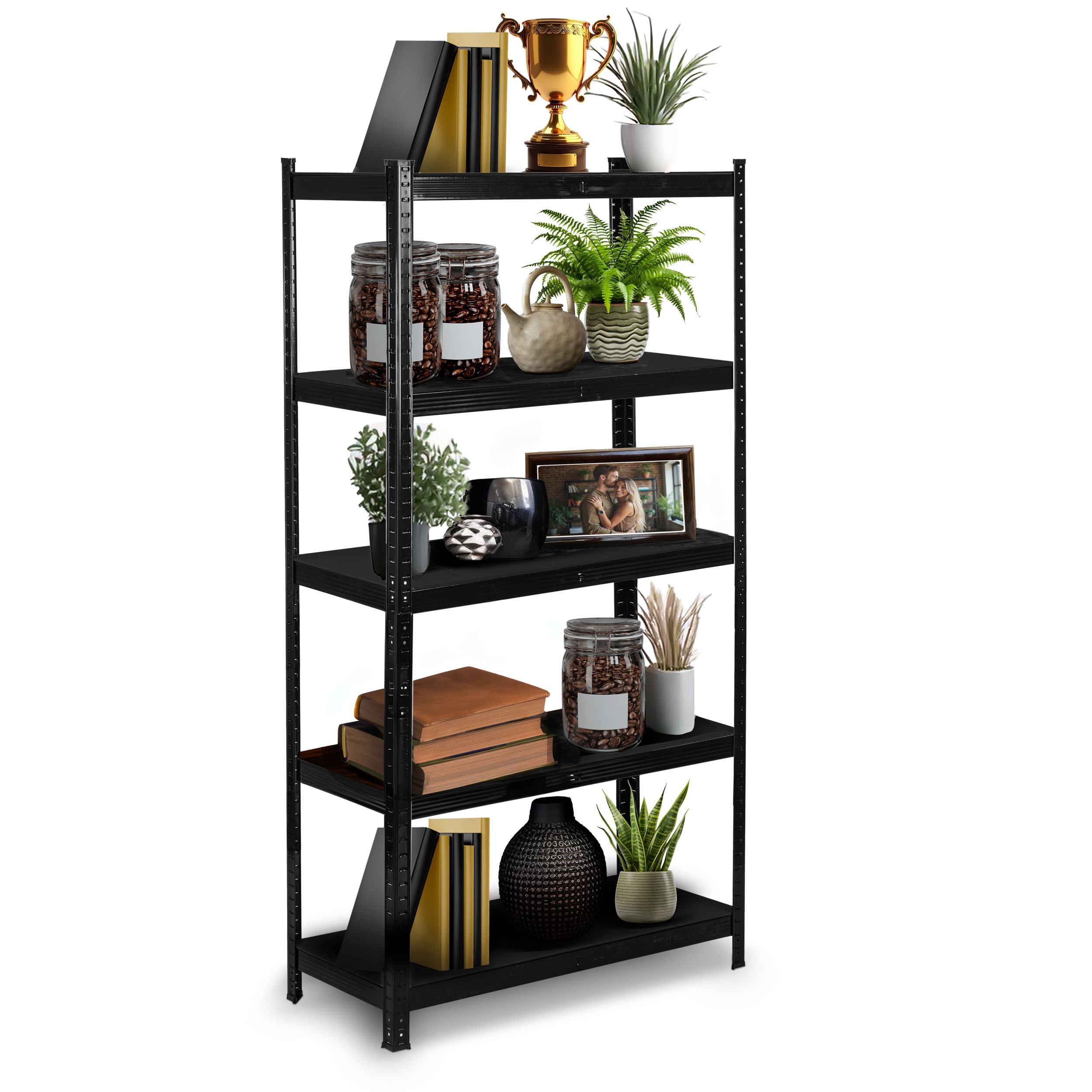 Regał metalowy magazynowy Humberg HR-851 5 półek 180x90x40cm 875kg 2w1 4851