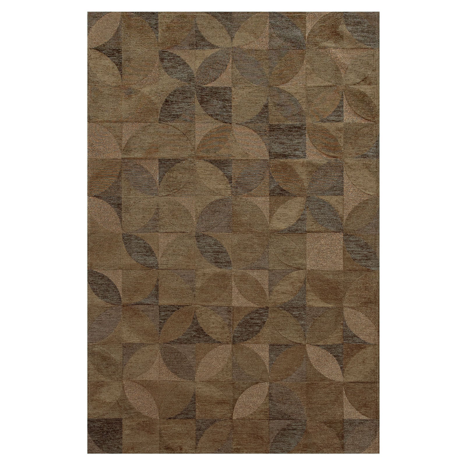 Lola&Moi vloerkleed Amber - goud - 140x200cm