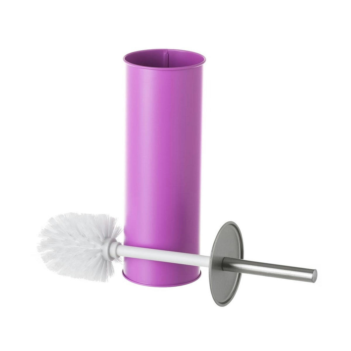 MÉTAL - Balai brosse WC métal violet