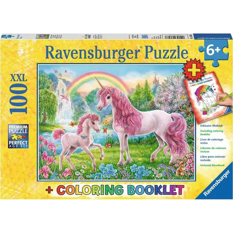 Puzzle 100-teilig Magische Einhörner