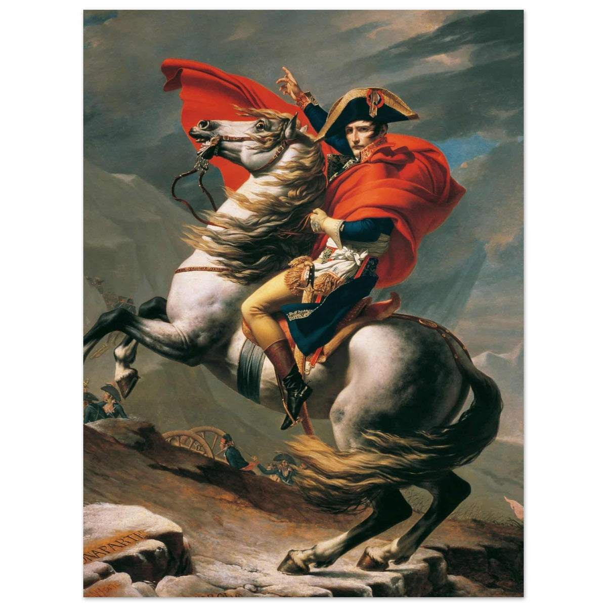Artfulprints Poster Jacques Louis David - Napoleon Bonaparte  - 30x40 cm - Meerkleurig