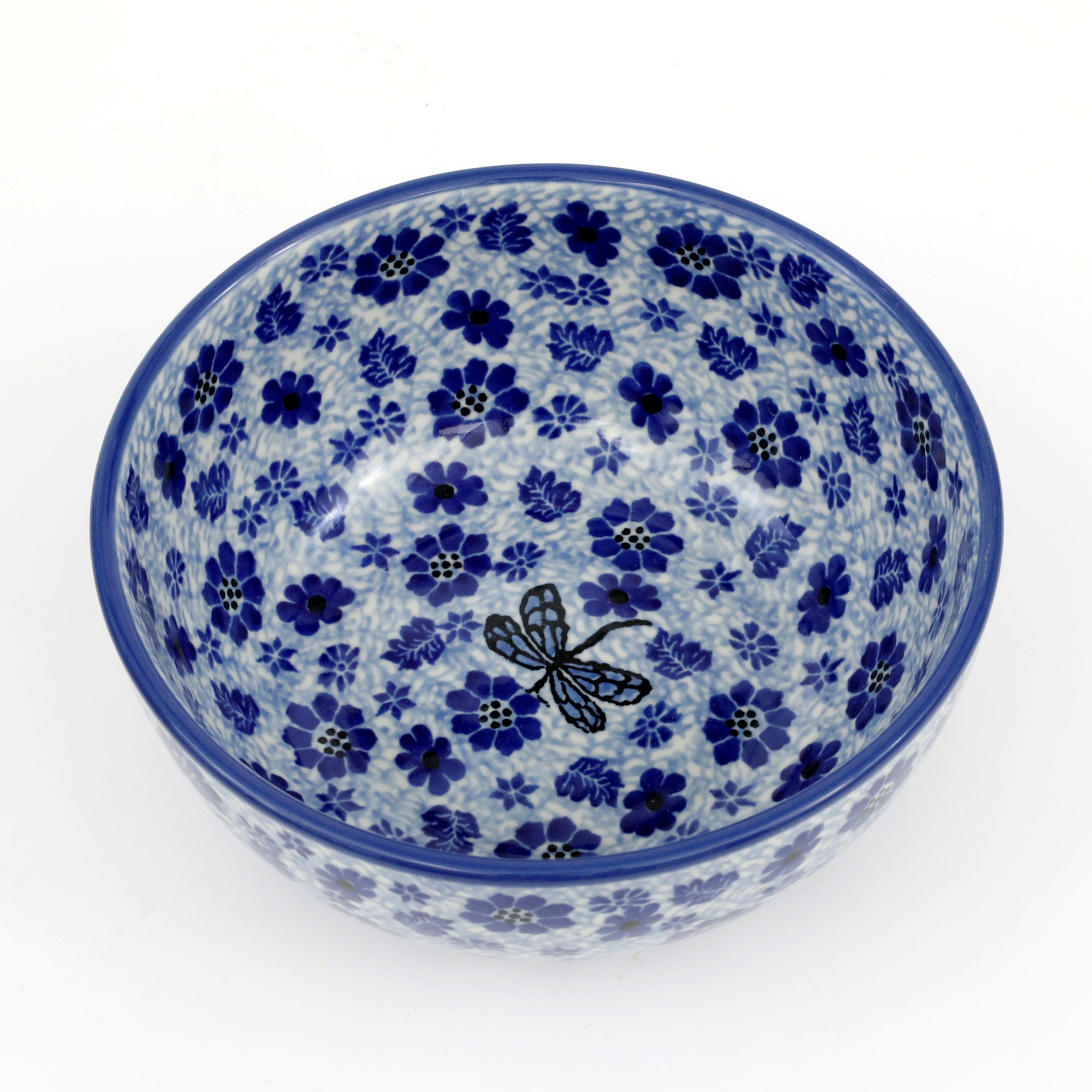 Miska ceramiczna C38 0,6l  1443X Ważka w kwiatach