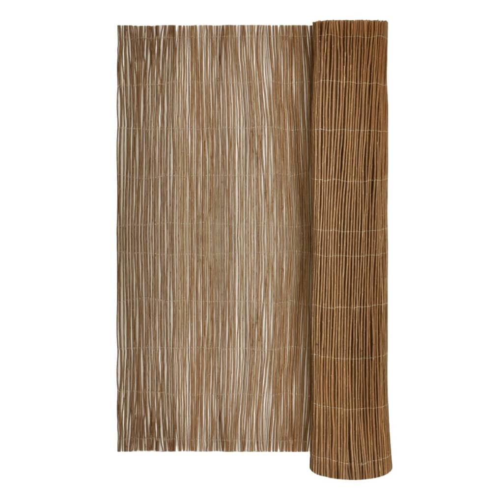 Ogrodzenie Z Wierzby Płot 300x100 cm Brązowy