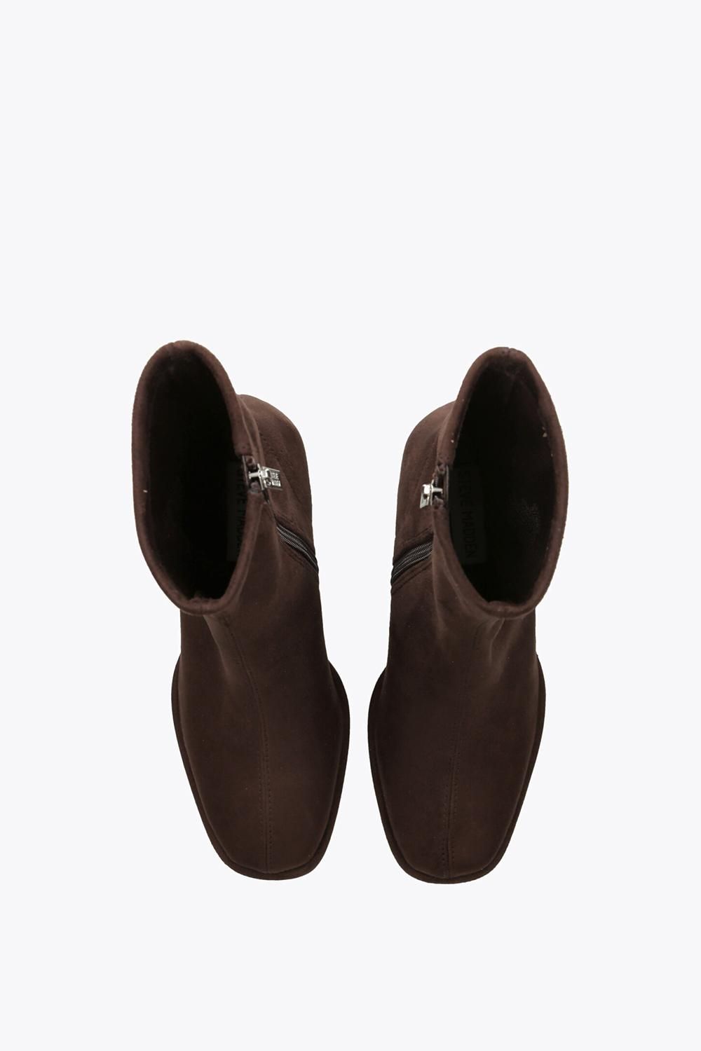 STEVE MADDEN Nextstep Dark Brown' Suede Boots