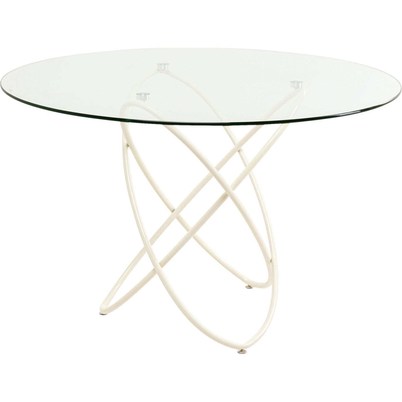 Kare Design Eettafel Molekular Ø120cm beige