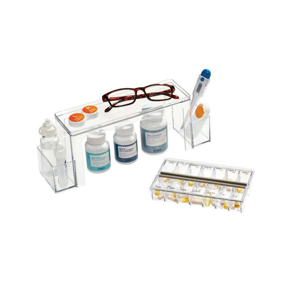 iDesign The Home Edit Two-Tier Medicine Drawer/Organizer Shelf