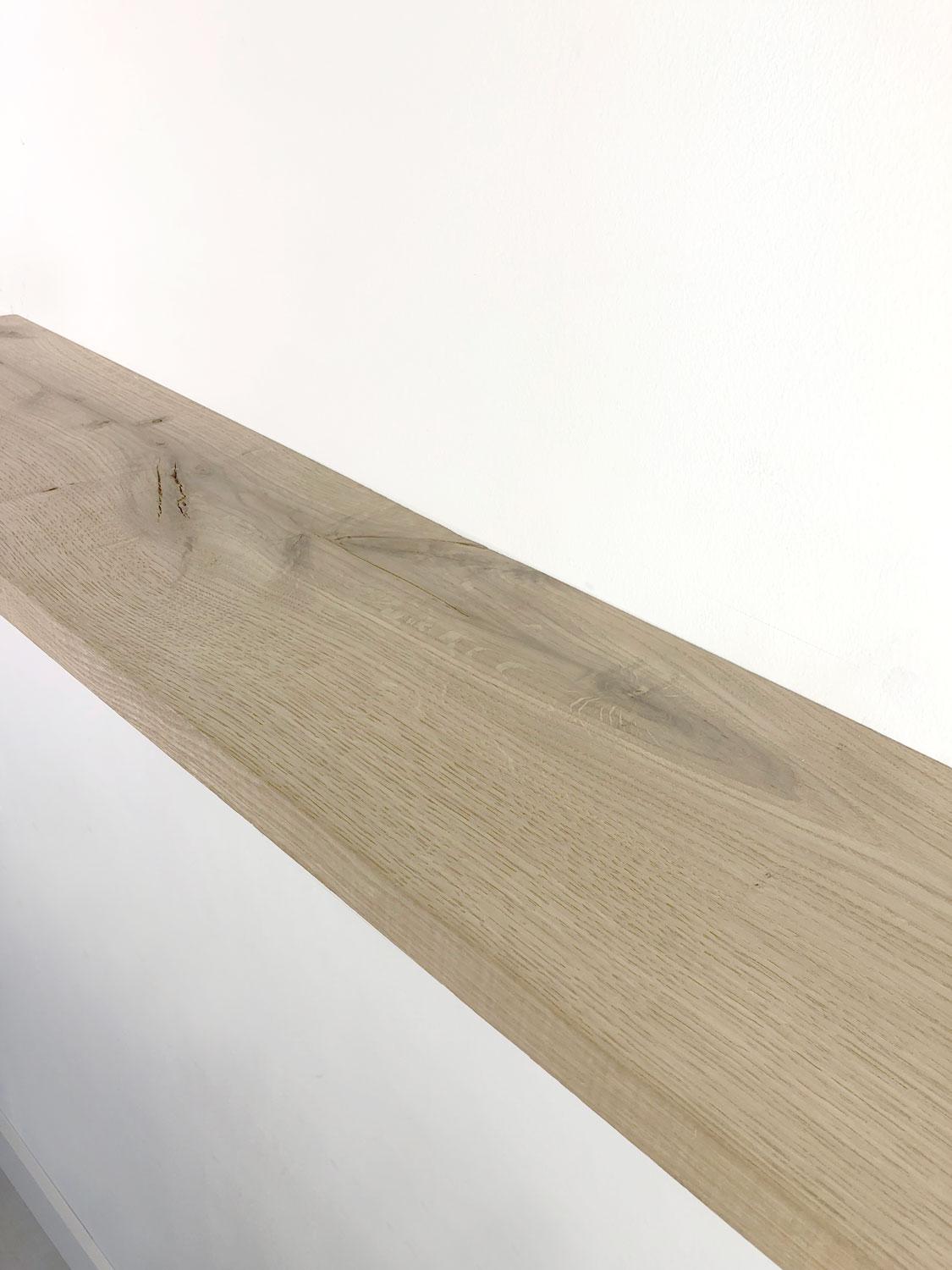 Woodbrothers Rustiek eiken zwevende wandplank 25mm mas. recht 75x14cm
