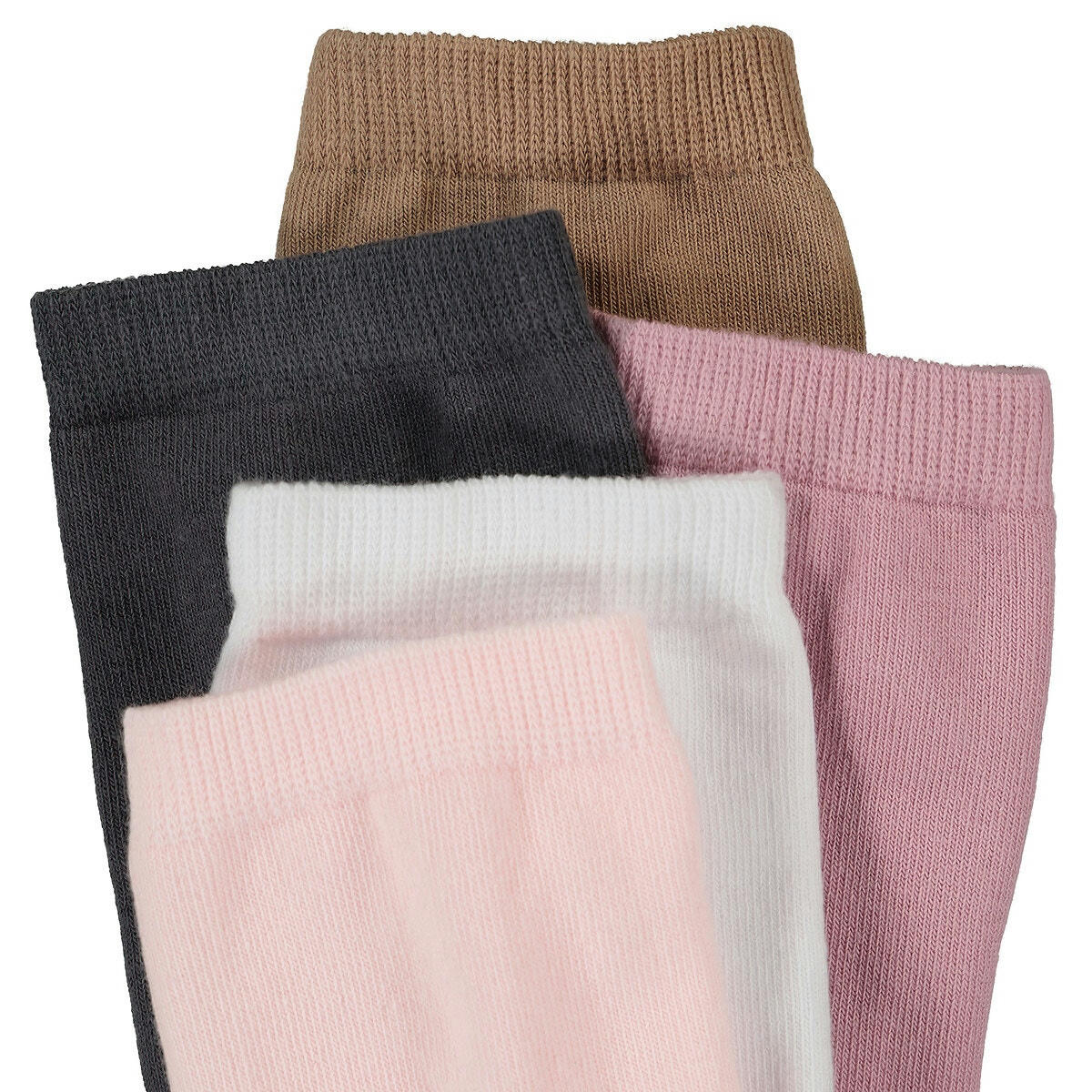 Lot de 5 mi-chaussettes unies
