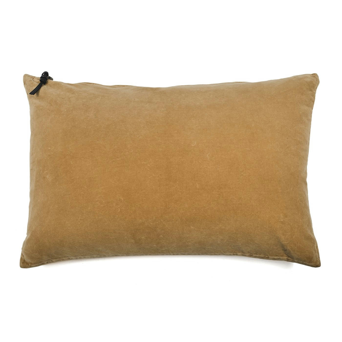 L'ESSENTIEL - COUSSIN - Lavage de velours Ocre 40x60