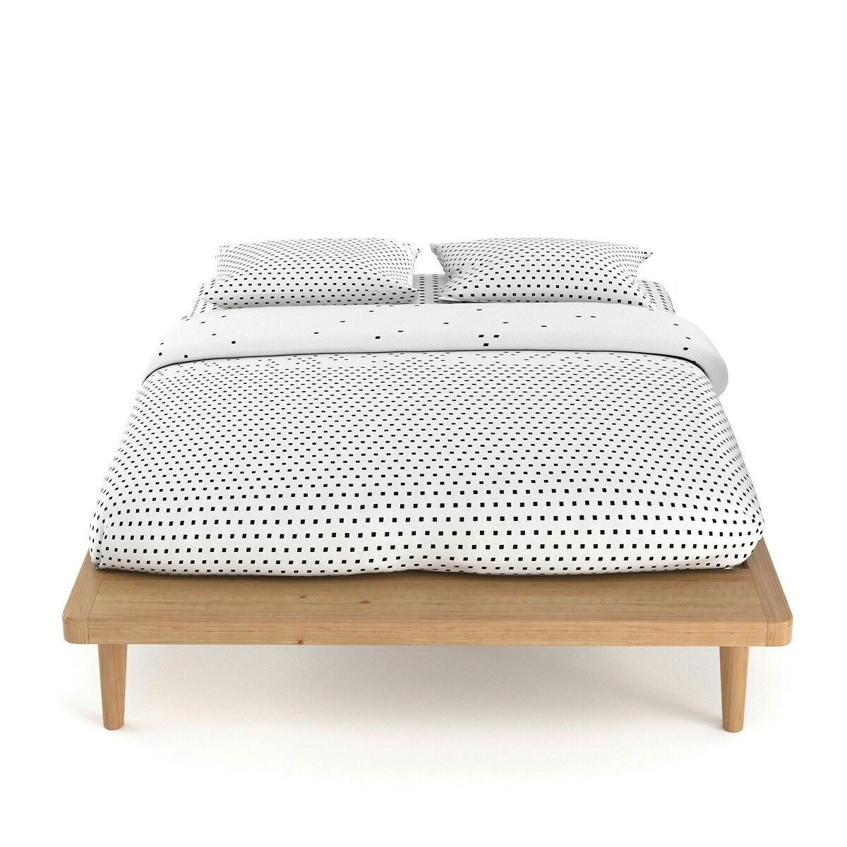Lit plateforme pin massif + sommier, Jimi
