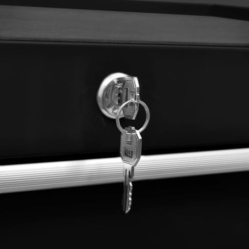 NNEVL Workshop Tool Trolley with 7 Drawers Black